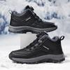 2024 Men Sneakers Winter Trekking Shoe Waterproof PU Warm Snow Boots Man Work Casual Shoes Non-slip Ankle Boots Big Size39-48