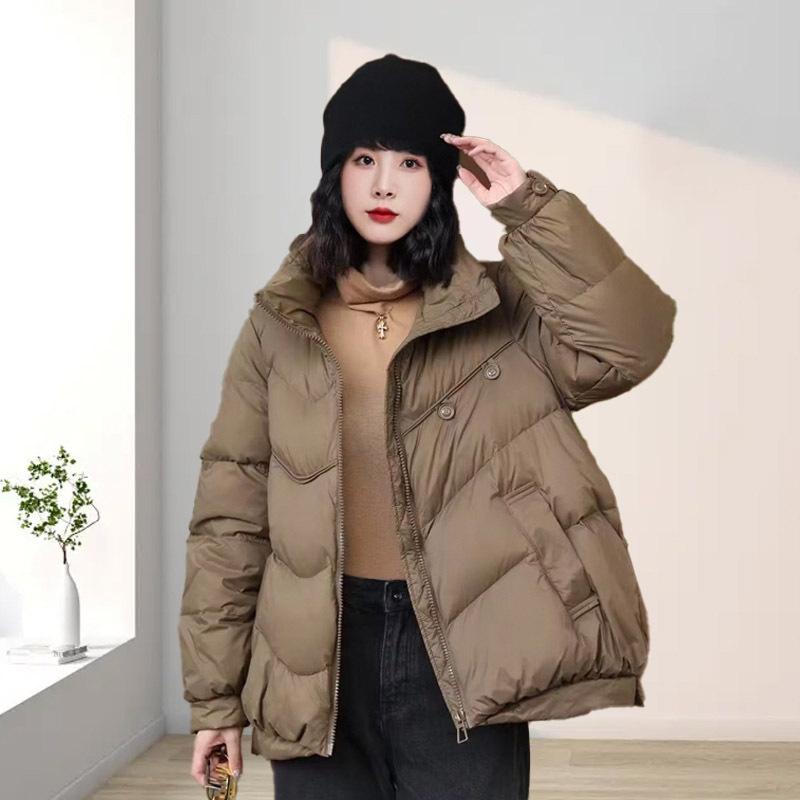 Пуховик женский высокого класса женский утиный пух зимний корейский вариант короткий большой размер женский маленький ароматный стиль