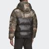 Adidas Originals Trefoil Down Regen Camo Теплая спортивная куртка-пуховик с капюшоном Мужская верхняя одежда Черный GH1486