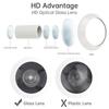 White Solid Brass 16mm Door Peephole 200 Degree View HD Lens Privacy Cover Universal 35-60mm Doors Heavy Duty
