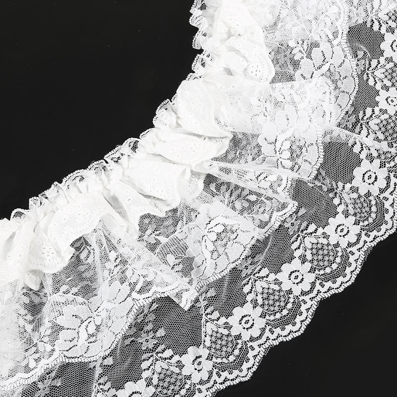 Женская Мода Балетная Кружевная Юбка-Оверскёрт Корейский Стиль Многослойная Юбка-Обертка Прозрачная Танцевальная Мини-Юбка Занавеска-Пердеж