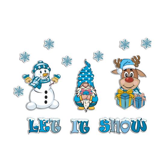 Рождественский Магнит на Холодильник Санта Клаус Снеговик Гном Лось Веселого Рождества Гаражные Двери Кухня