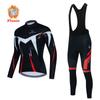 Зимний комплект флисового велосипедного трикотажа для команды велосипедистов, красный Ropa Ciclismo, мужская теплая одежда с длинными рукавами для горного велосипеда, униформа, костюм для дорожного велосипеда