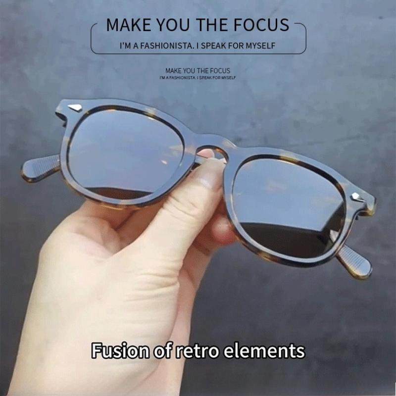 Retro Rice Nail Small Frame Sunglasses UV400 Unisex Vintage Driving Shades Lightweight Comfortable