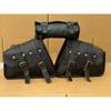 Leather Branded Motorcycle Three Saddle Bags Luggage Bag Sportster Rich Goat