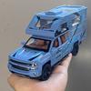 1:32 Chevrolet Blazer Chalet 1976 Кемпинг RV Литой Металлический Модель Симуляция Звука и Света Детская Игрушка Коллекция Подарки Для Мальчиков