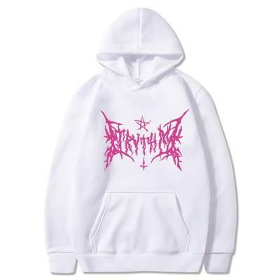 Женские толстовки с длинными рукавами для женщин Уличная одежда Gothic Letter Y2k Толстовка с капюшоном Повседневная свободная женская одежда Топы