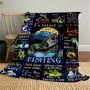 Fishing Legend Outdoor Flannel Blankets, Outdoor travel, Home Blankets, Fan Gifts,Suitable for All Seasons, Christmas Gifts. R1127061