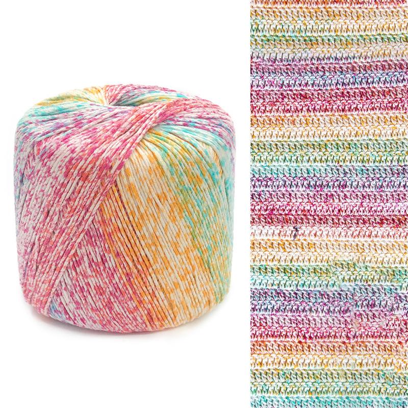 40g Hand Knitted Cotton Yarn Ball For Knitting Doll Hand Woven Crochet Cotton Yarn DIY Dyed Wool Yarn Handcraft Accessories