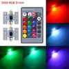 2 шт. RGB Светодиодная лампа для автомобиля C5W 5050 6SMD DC 12V Фестон Купольные Лампы Двери Многоцветный Пульт Дистанционного Управления Лампа для Чтения Крыша Багажник Клиновые Лампы Лампы 7