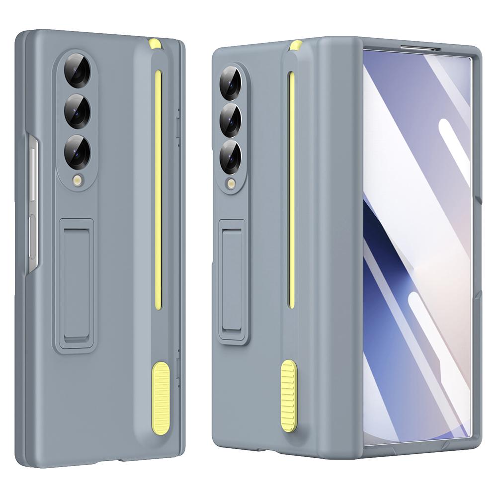 Чехол-подставка для телефона Samsung Galaxy Z Fold4 5G с защитным стеклом для экрана и стилусом