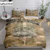 Abass Map Vintage Duvet Cover Set King Queen Double Full Twin Single Size Комплект постельного белья
