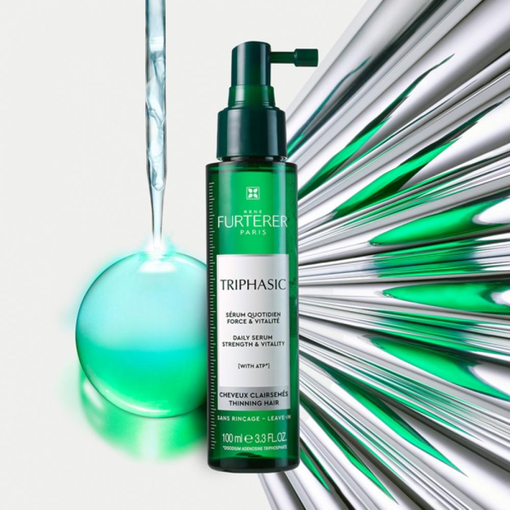 Rene Furterer Triphasic Anti Aging Serum 100ml + Forticea Shampoo 250ml Gift