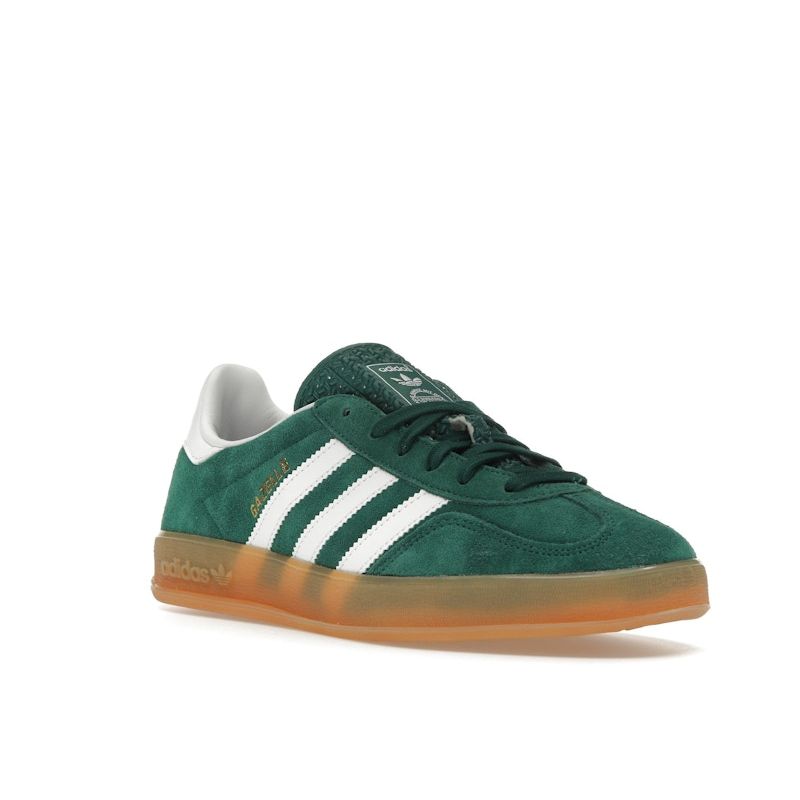Adidas Кроссовки Gazelle Indoor Collegiate Green Gum Unisex Cloud-White JI2062