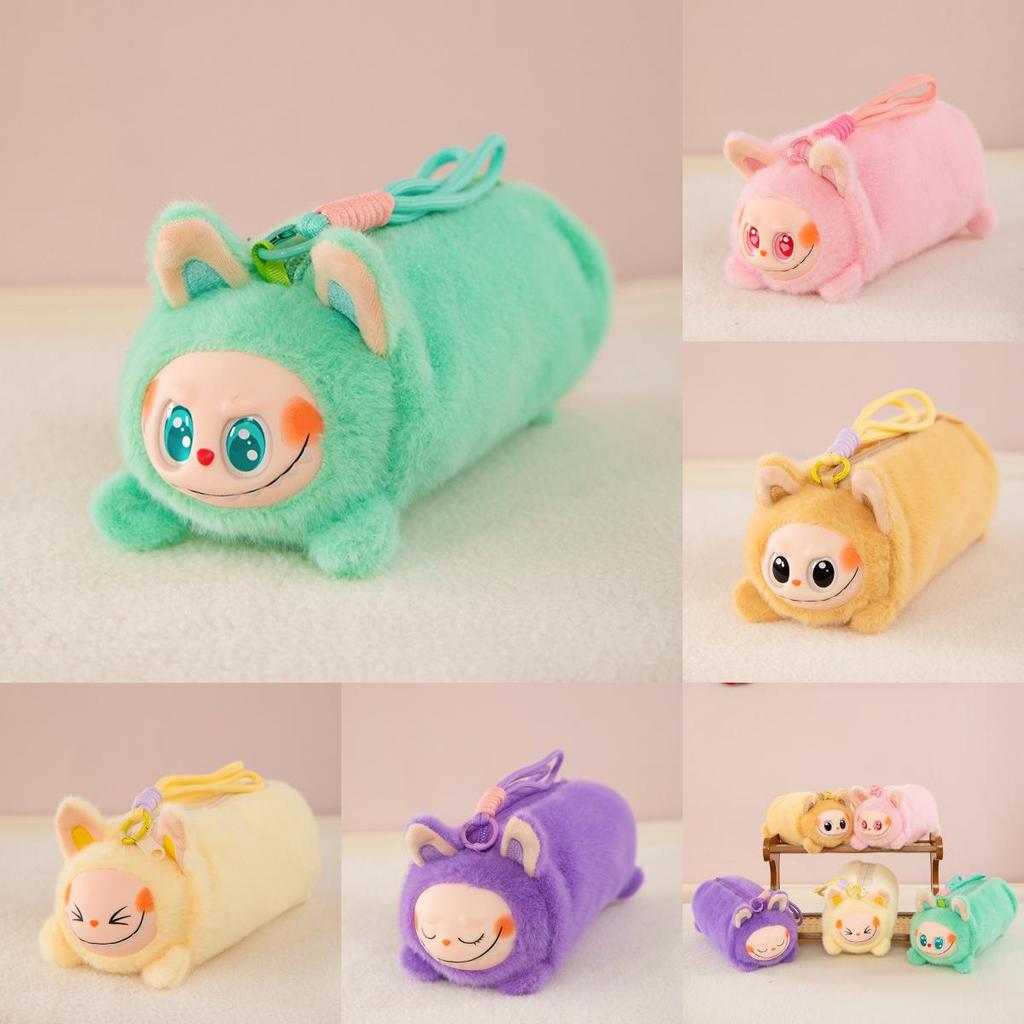 Плюшевый пенал Лабубу с мягким наполнителем из хлопка для школьных принадлежностей, подарок для подростков