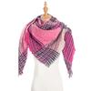 Scarf Autumn Winter Triangle Shawl Women's Triangle Scarf Plaid Thin Square Scarf Scarf