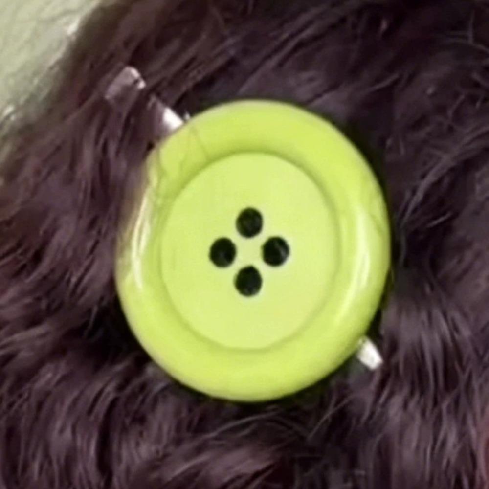 Extra Large Button Y2K Hair Clip Side Clip Harajuku Hair Clip New Side Hair Clip