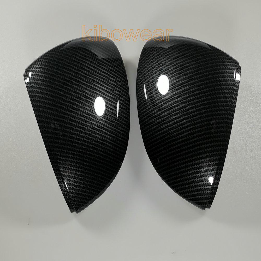 Kibowear для Volkswagen Golf MK8 VIII 8 накладок на боковые зеркала (Карбоновый вид)   2022 для VW глянцевое черное крыло