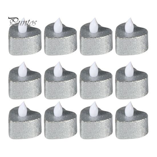 12 шт. мерцающих беспламенных свечей на батарейках светодиодные чайные свечи реалистичные фитили украшение для домашнего стола декор