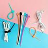 10pcs Silicone Reusable Cable Organizer Winder Ties, Multi-Function Fastener Sleeves, Cable Management Bags, Food Saver, Headphone Wire Clips