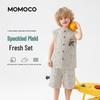 Комплект из двух предметов: клетчатый жилет для мальчика MOMOCO