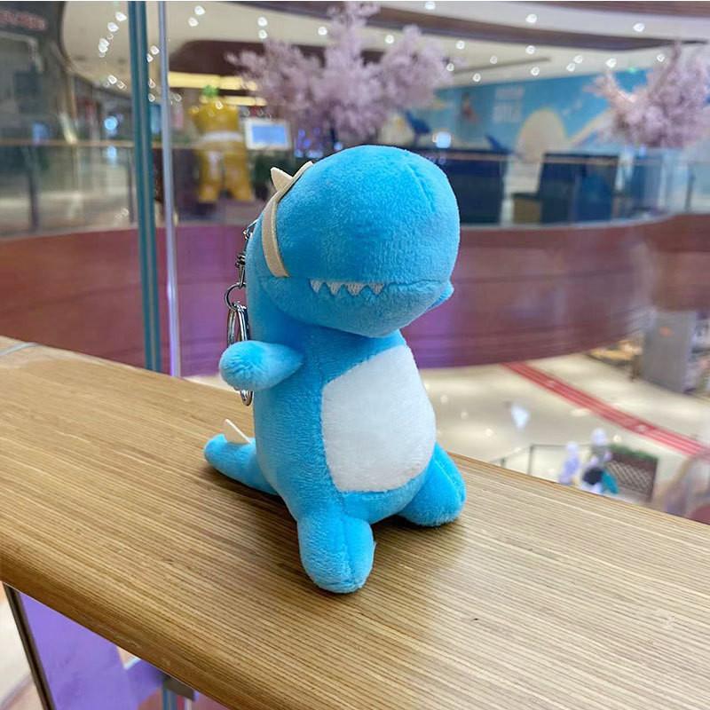 Adorable Cartoon Dinosaur Plush Keychain For Girls Soft Cute Stuffed Animal Toy Gift