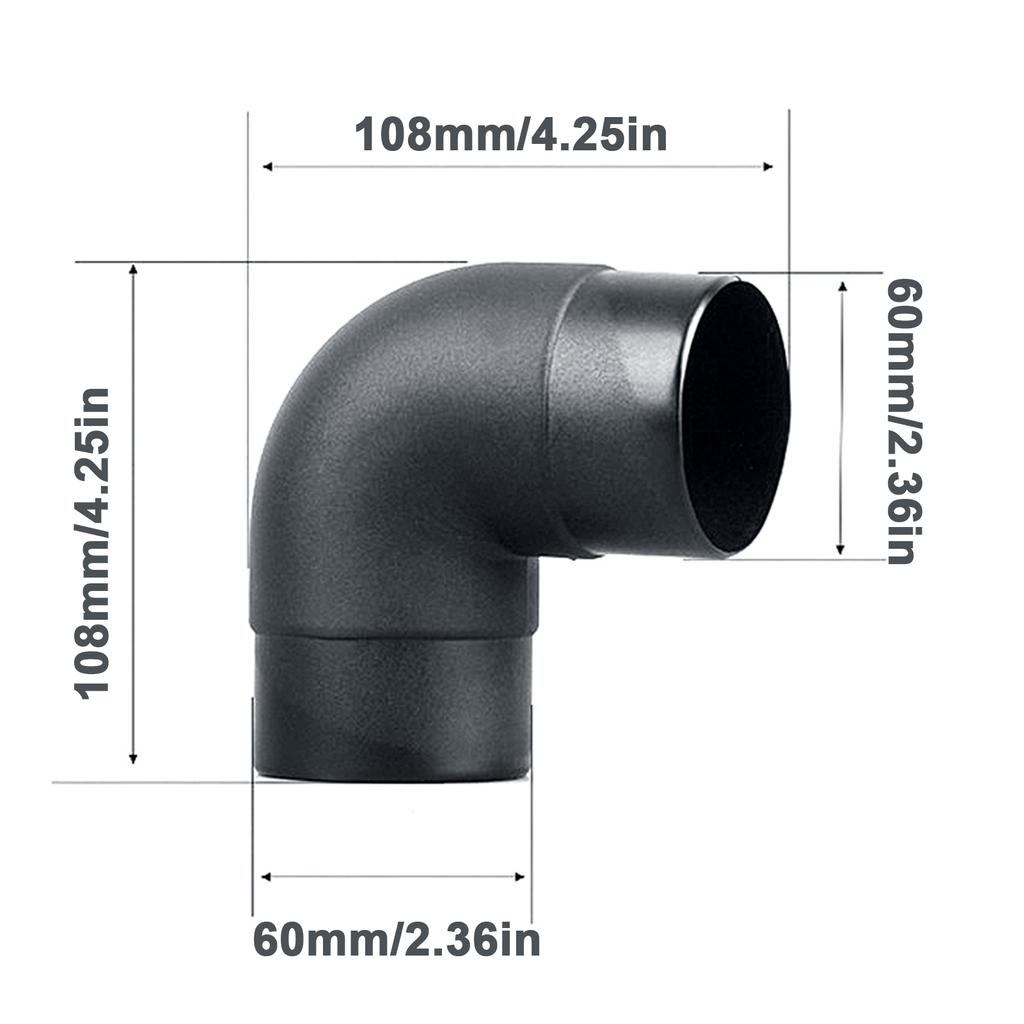 60 мм воздуховод пластиковая труба коленчатый выходной соединитель подходит для 2 кВт Eberspaecher Webasto обогреватель автомобильные аксессуары L воздуховод труба