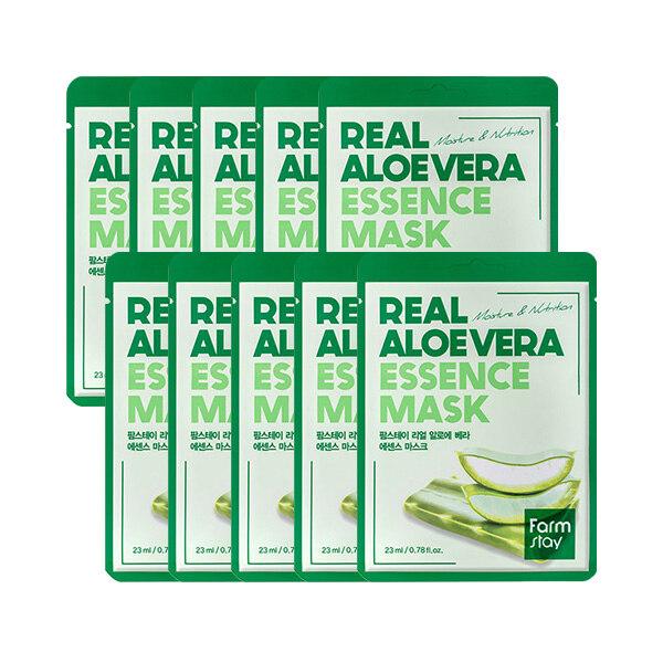 Farmstay_Real Aloe Vera Essence Mask 23ml x 10 sheets