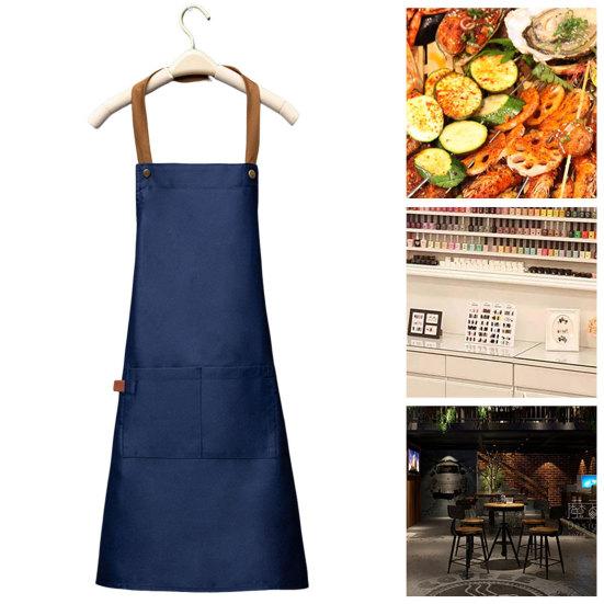 Профессиональный кухонный фартук для мужчин и женщин, водонепроницаемый пылезащитный регулируемый фартук для шеи, идеально подходит для кафе, салонов красоты, работы с ногтями
