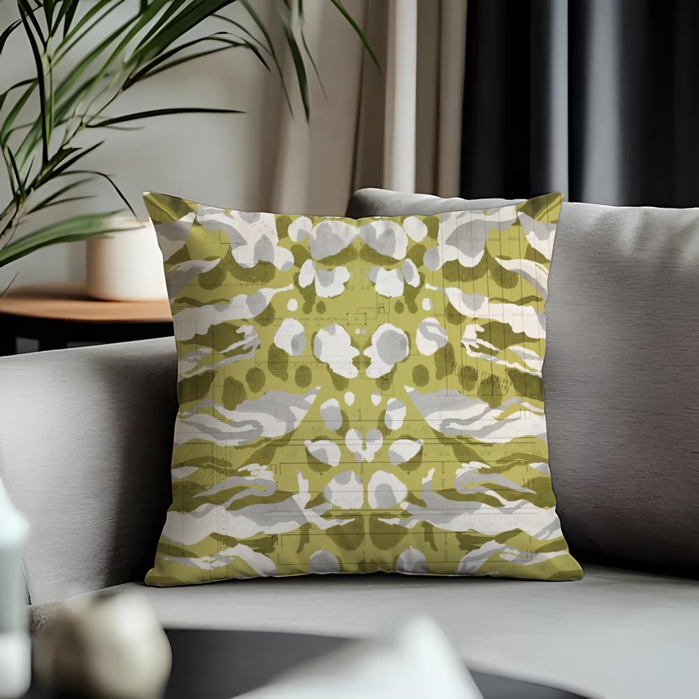 Hot AAallsaints Floraling Cushion Cover Antidustmite Pillowcase Invisible Zipper Silky Short Plush Sofa Cushion Cover