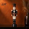 Creative Halloween Tabletop Statues Skeleton Nutcracker Figurine Gothic Skull Soldier Resin Statue Spooky Dark Style Holiday Decor Ornament