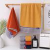 Soft Absorbent 100% Cotton Face Towel Adults Couples Set 32x70cm Plain Woven Yellow Blue Orange