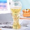 Creative Football Game Beer Glass Trophy-Shaped Glass Cups Summer Clear Beer Mug Paerty Gift for Men, Dad, Grandpa