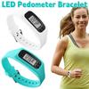 1/2PC Smart LED Pedometer Bracelet Wrist Calorie Counter Time Display Step Counter Watch Walking Running Pedometer for Men Women