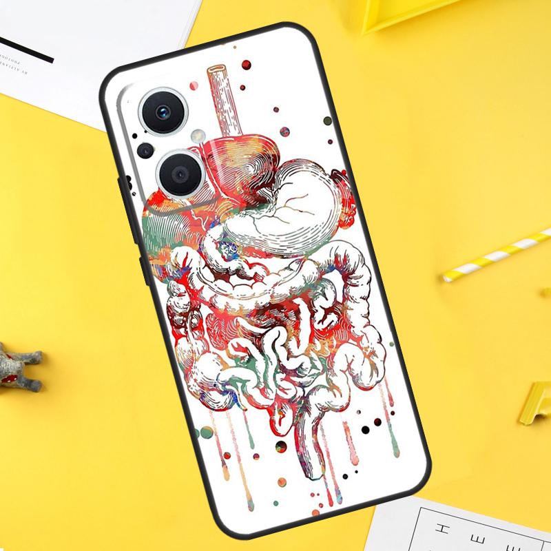 Медицинский Человеческие Органы Меридиан Арт Чехол Для OPPO Reno 10 8 Pro 4 5 6 7 Lite 8T 4Z 5Z OPPO Find X6 Pro X2 X3 Neo X5 Lite Чехол