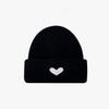 Embroidery Heart Knitted Hat Solid Color Love Skullies Beanies Sweet   Outdoor