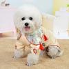 Cotton Dog Dress Princess Style Floral Cloud Shoulder Design Female Dogs