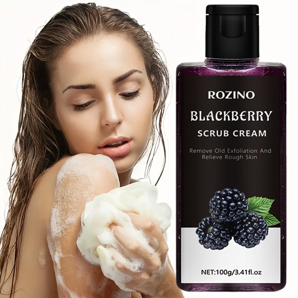Отшелушивающий скраб для тела и рук с экстрактом ежевики для гладкой и нежной кожи