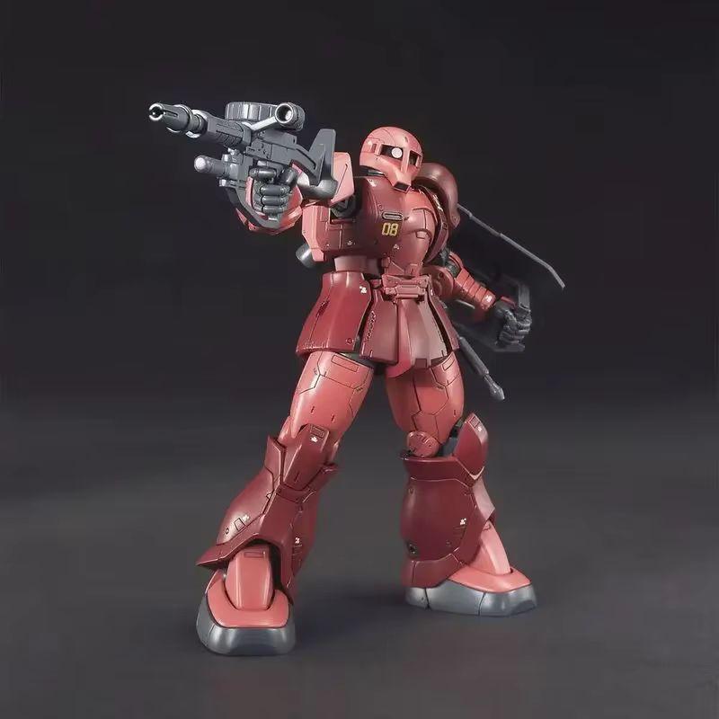 GTO 015 Char's Custom Old Type Red Zaku I HG 1/144 MS-05 Mech Assembly Model Kit Action Figures Desktop Decoration Doll Boy Toy