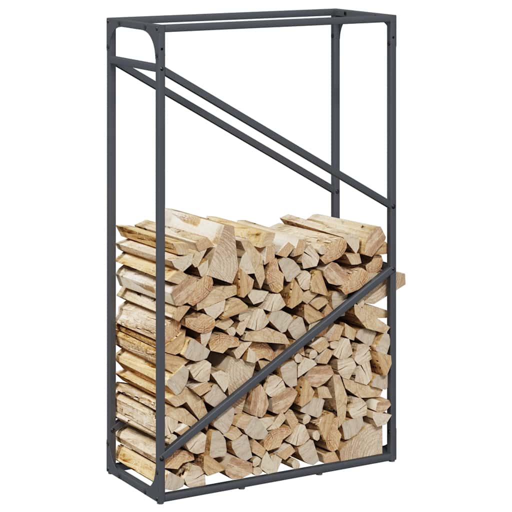 Firewood Rack Anthracite Grey 60 x 25 x 100 cm Cold Rolled Steel