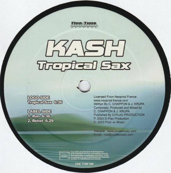 12-дюймовая пластинка KASH - Tropical Sax FINETUNE009 Fine-Tune Recor 2004 Франция Танцевальная и Электронная Б/у