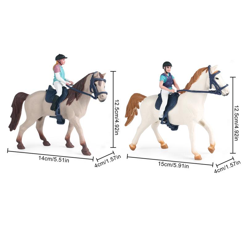 Моделирование животных лошадь подарок игрушка из синтетической смолы детские поделки украшения для дома