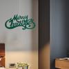 2 шт. Подвесные украшения с надписью Merry Christmas, украшение для рождественской елки, блестящая открытка для рождественских сувениров для дома и вечеринки