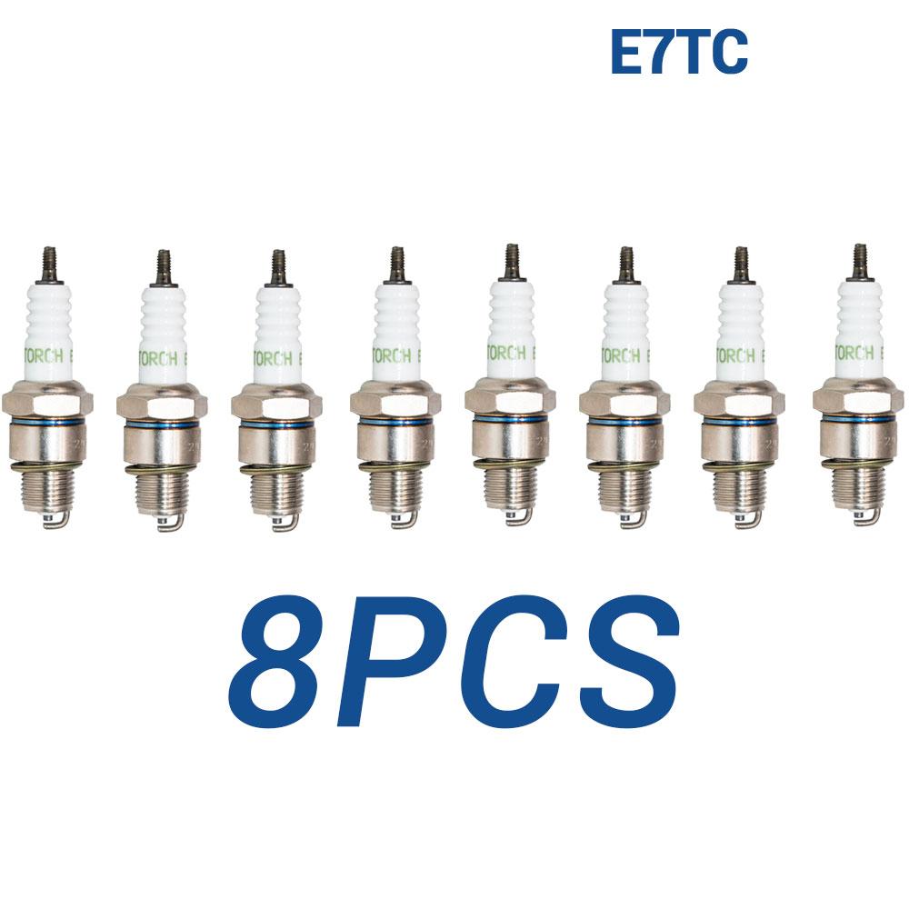2-8PCS Spark Plugs Torch E7TC replace for Candles 5111/BP7HS W22FP W22FP-U W22FPUS FLAT 603302211 TOYOTA 90098-22515
