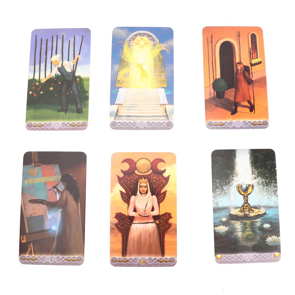 Tarot Divination Cards Family Interactive Board Game Copper Printing Paper Playing CardsTarot Card
