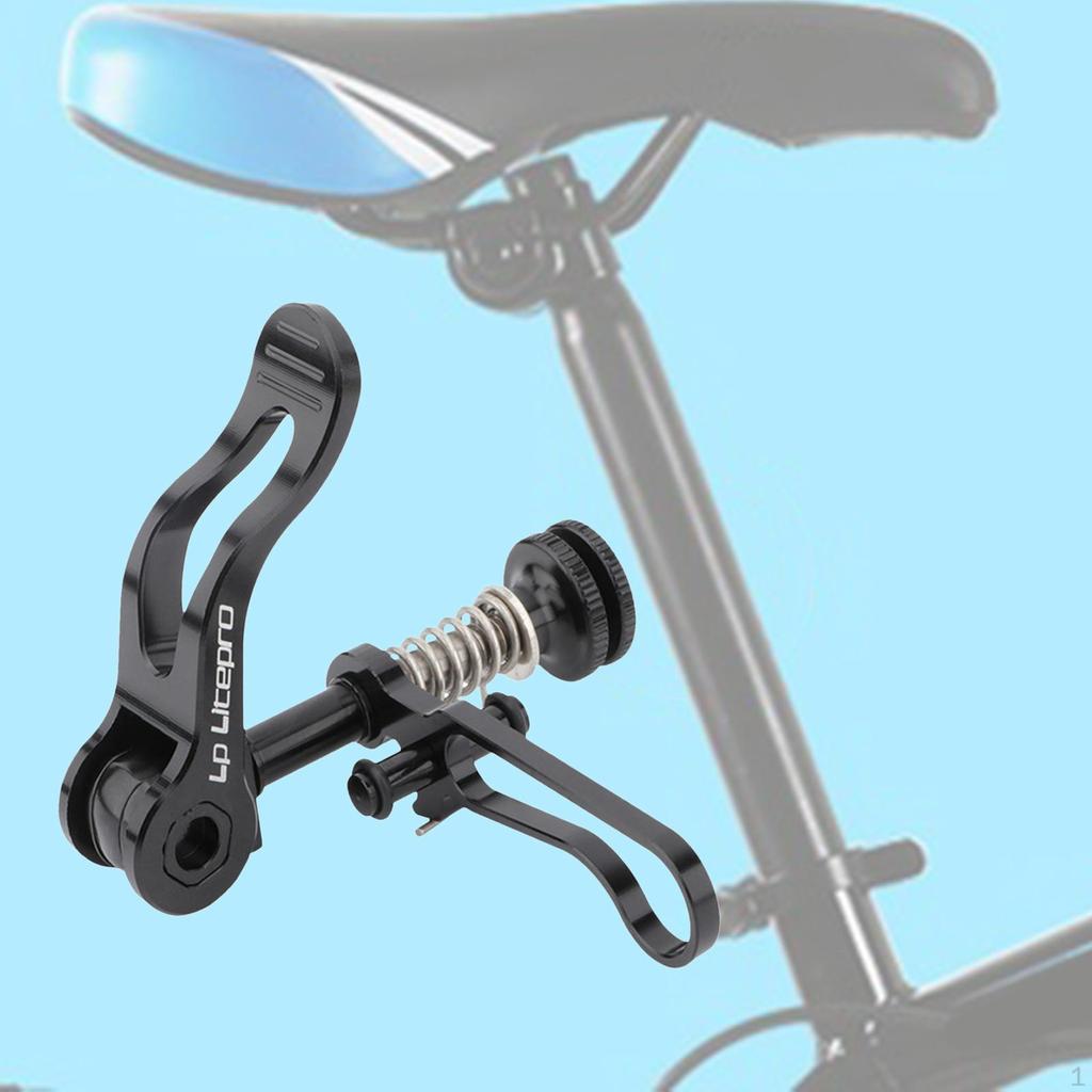 Aluminum Alloy Wrinkle Seat Post Lever Durable Lock Spit Cycling for Bromine