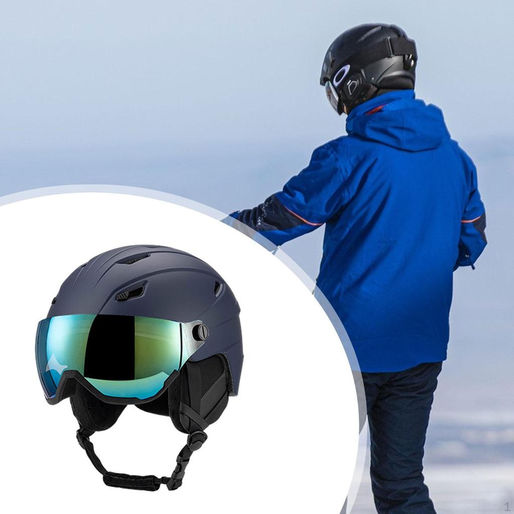 Головной убор для зимних видов спорта и катания на скейтборде с очками, закрывающими уши