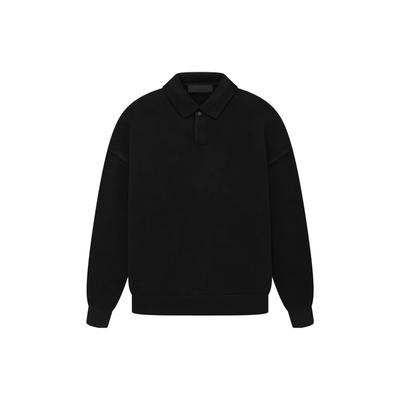 Мужские трикотажные рубашки-поло Essentials темно-черного цвета 192SP232180F