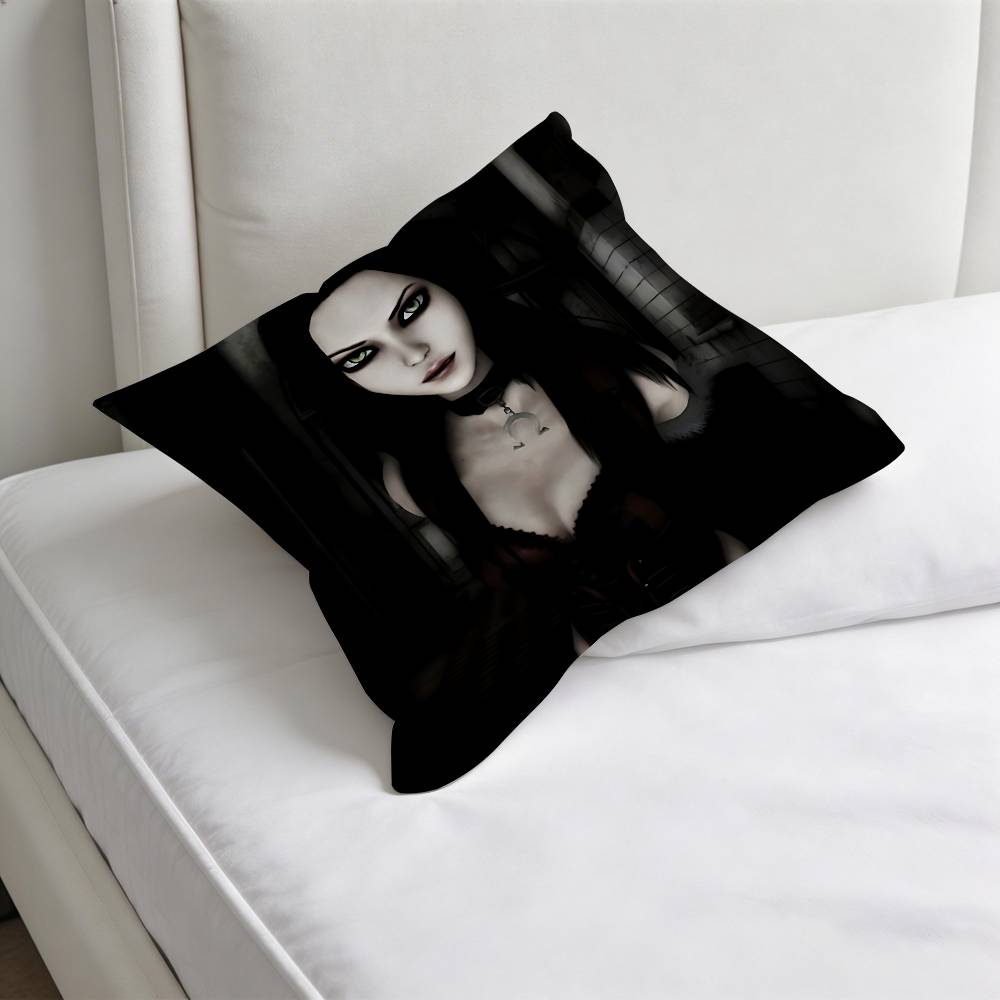 Cool Alice Madness RReturns Decorative Square Pillow Cover Soft Comfortable Pillow Case Sofa Bed Home Decoration