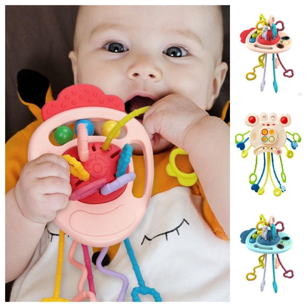 Carrot Baby Pull String Toy Develops Cognitive Crab Montessori Sensory Toys Gifts